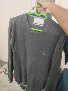 Men's Grey Knit Sweater