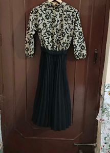 Grey And Black Dress