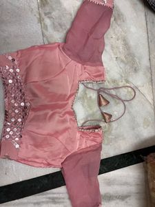 Pink Sequin Lehenga Choli