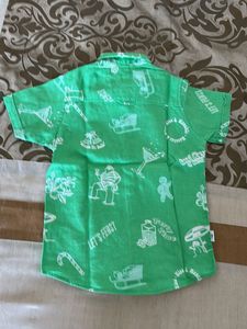 Lacoste Green Patterned Shirt