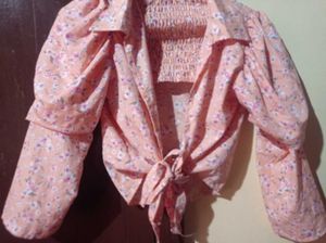 Floral Tie-Front Top
