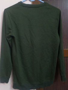 PURPLE HAZE Green Hoodie For Casual Wear