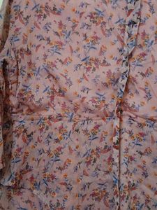 Floral Print Layered Dress