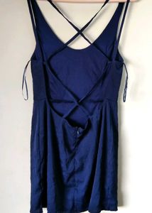 Black Design Sexy Blue Dress