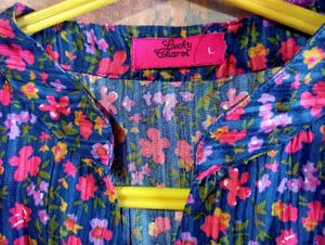 Floral Button Up Top