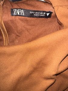 Chic Brown Long Sleeve Top