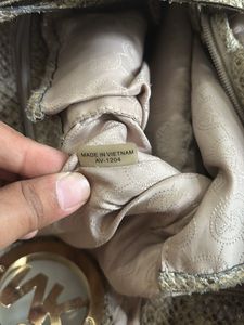 Real Python Leather Bag