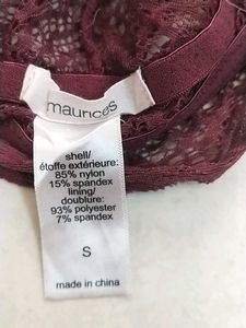 S Bra Maroon