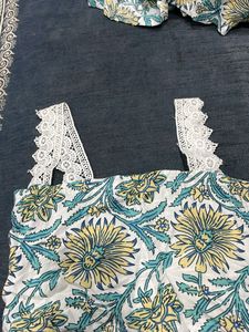 Floral Crop Top &amp; Maxi Skirt Set
