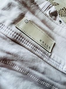 Skinny Fit Super High Waisted White Jeggings