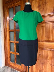 Green/black Shift Dress