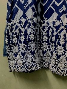 Embroidered Navy Blue Kurta 💙
