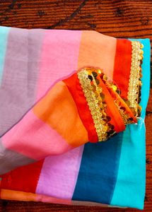Multicolour Georgette Saree For Women