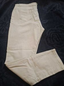 Beige Casual Jeans  Pants