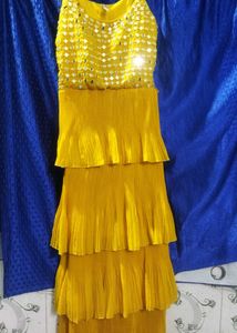 Yellow Layered Dress