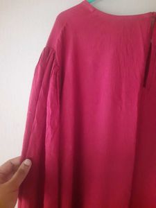 full sleeve maroon maxi dress ( bust 40-42)