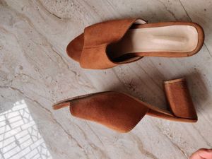 Peep Toe Slip On Heel