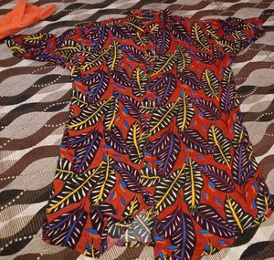 Leaf Print Shirt