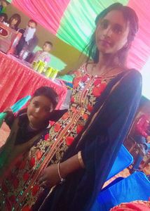 Floral Embroidered Ethnic Kurta and salwar with du