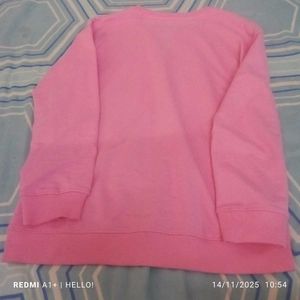 pink girls sweatshirt for winter