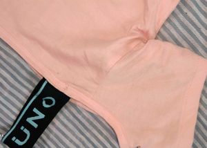 BTS Logo Peach Pink Crop Top – K-Pop Fan Tee