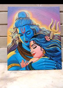 Shiva Parvati Artwork Painting