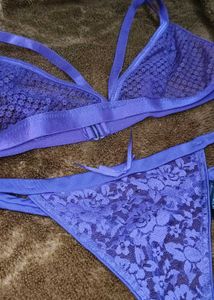 Purple Lace Lingerie Set
