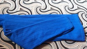 Blue High Neck