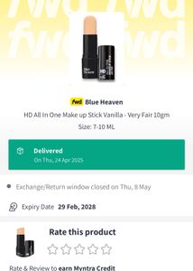 blue heaven makeup stick