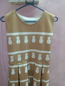 Cute Pineapple Print Dress