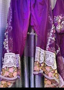 Pakistani Purple Color Suite