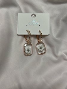 Crown Flower Earrings