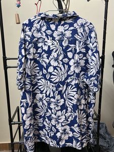 Blue Tropical Shirt For Men