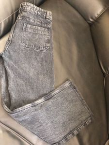 Grey Wash Straight Leg Jeans