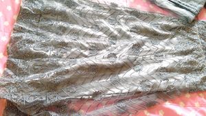 Elegant Grey Anarkali Gown