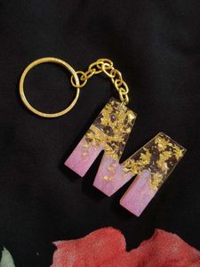 Resin Initial Keychain