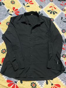 Classic Black Button-Down Shirt