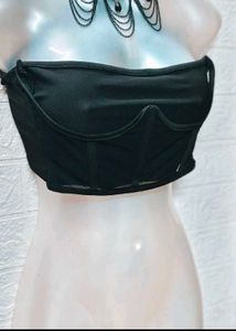 Black Tube Top with Necklace