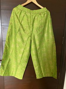 Parrot Green Colour Rangmanch Palazzo (L/Xl)