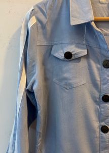 Blue Denim Style Jacket