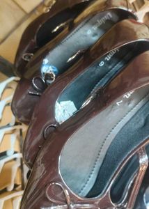 Coffee Brown Single Buckle Heels