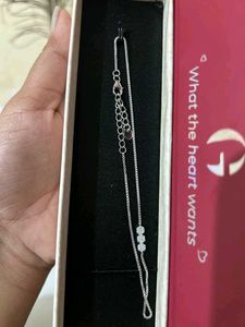 Silver Triple Flora Anklet(1 piece)