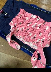 Girls' Top &amp; Jeans Set