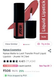 Nykaa Matte To Last Lipstick