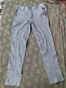 Gray Casual Pants