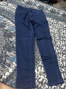 Kraus Polka Dot Skinny Jeans Y2K, Coquette, Pinter