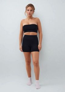 Tube Padded Top And Biker Shorts Set ❤️