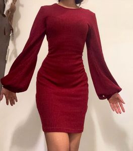 Burgundy Pretty Dress