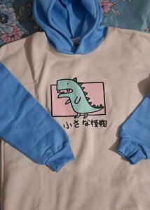 Cute Dinosaur Graphic Hoodie