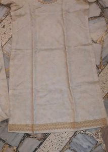 Elegant Kurta Set With Golden Dupatta